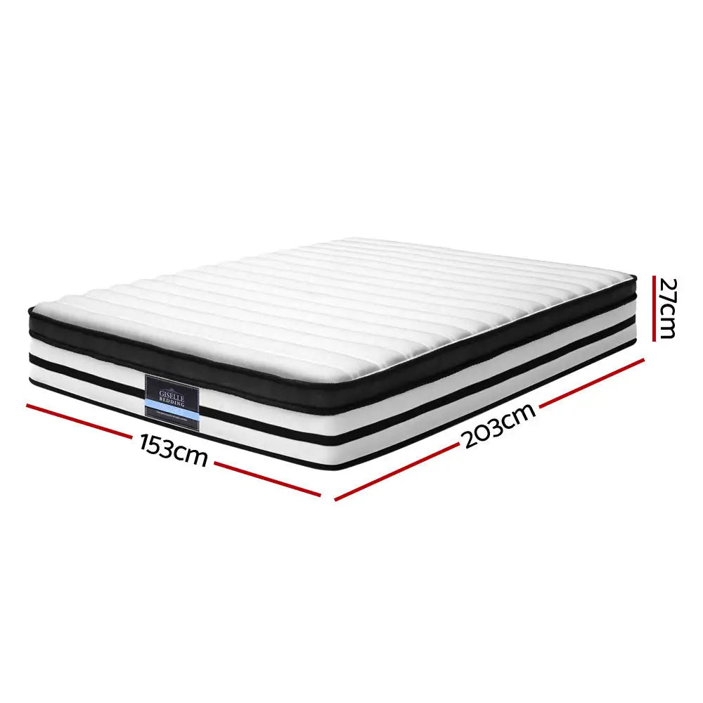 Giselle Bedding 27cm Mattress Euro Top Queen - Furniture > Mattresses