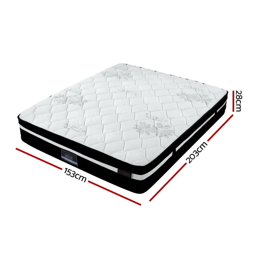 Giselle Bedding 28cm Mattress Super Firm Queen - Furniture > Mattresses