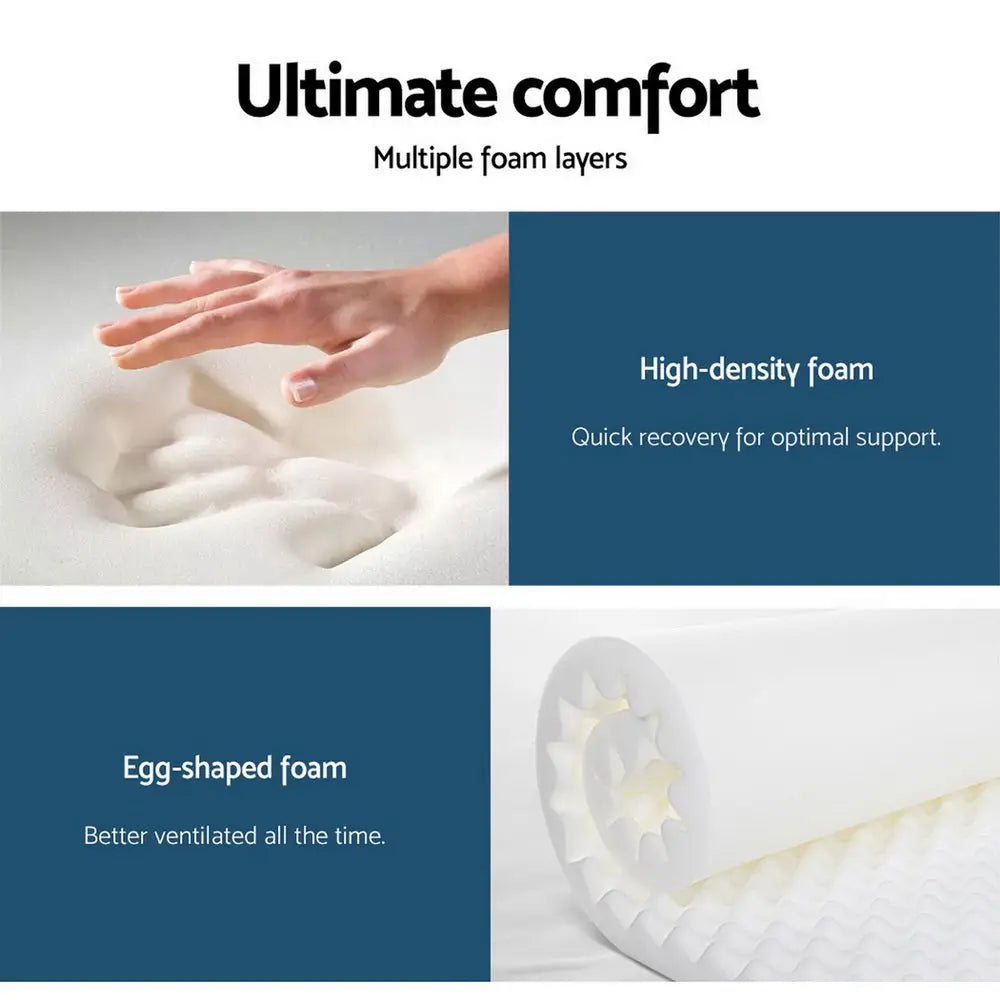 Giselle Bedding 28cm Mattress Super Firm Queen - Furniture > Mattresses
