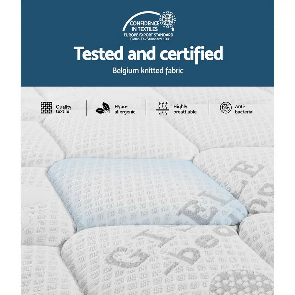 Giselle Bedding 28cm Mattress Super Firm Queen - Furniture > Mattresses