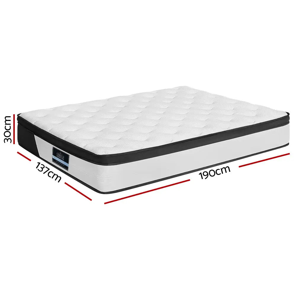 Giselle Bedding 30cm Mattress Euro Top Double - Furniture > Mattresses