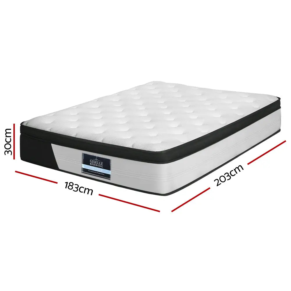 Giselle Bedding 30cm Mattress Euro Top King - Furniture > Mattresses