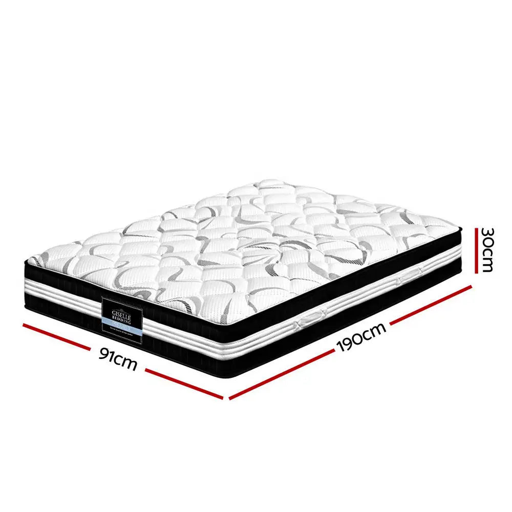 Giselle Bedding 30cm Mattress Medium Firm Single - Furniture > Mattresses