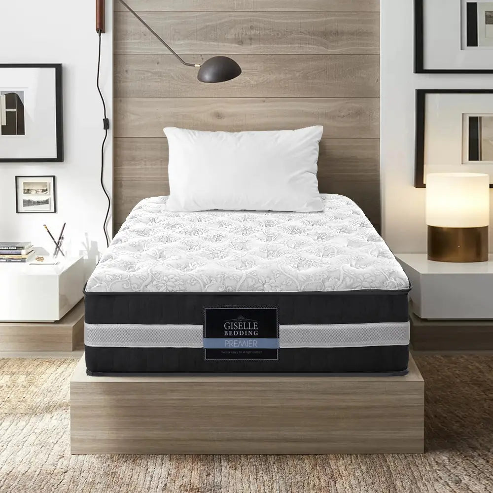 Giselle Bedding 30cm Mattress Pocket Spring King Single - Furniture > Mattresses