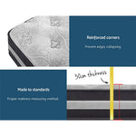 Giselle Bedding 30cm Mattress Pocket Spring Queen - Furniture > Mattresses