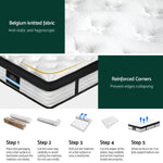 Giselle Bedding 31cm Mattress Euro Top King Single - Furniture > Mattresses > Single Mattress