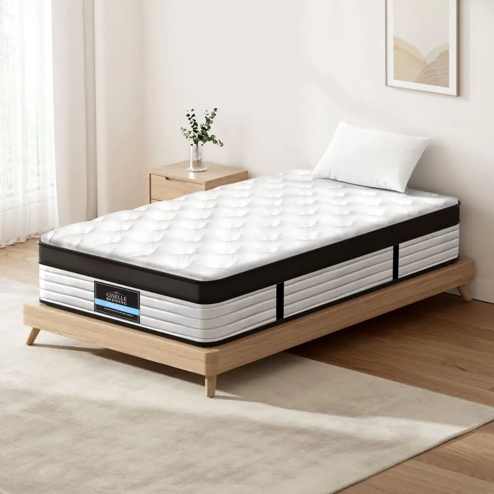 Giselle Bedding 31cm Mattress Euro Top King Single - Furniture > Mattresses > Single Mattress