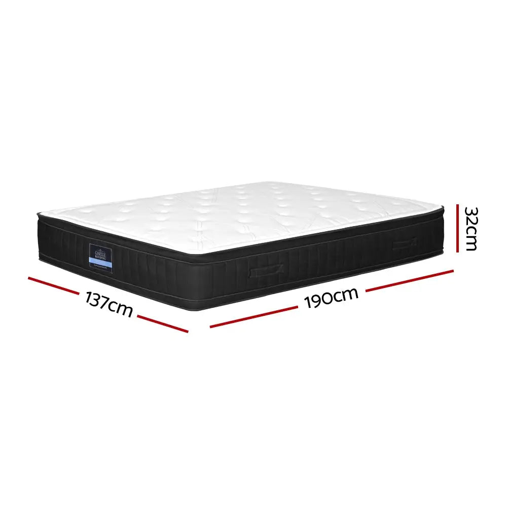 Giselle Bedding 32cm Mattress Euro Top Double - Furniture > Mattresses