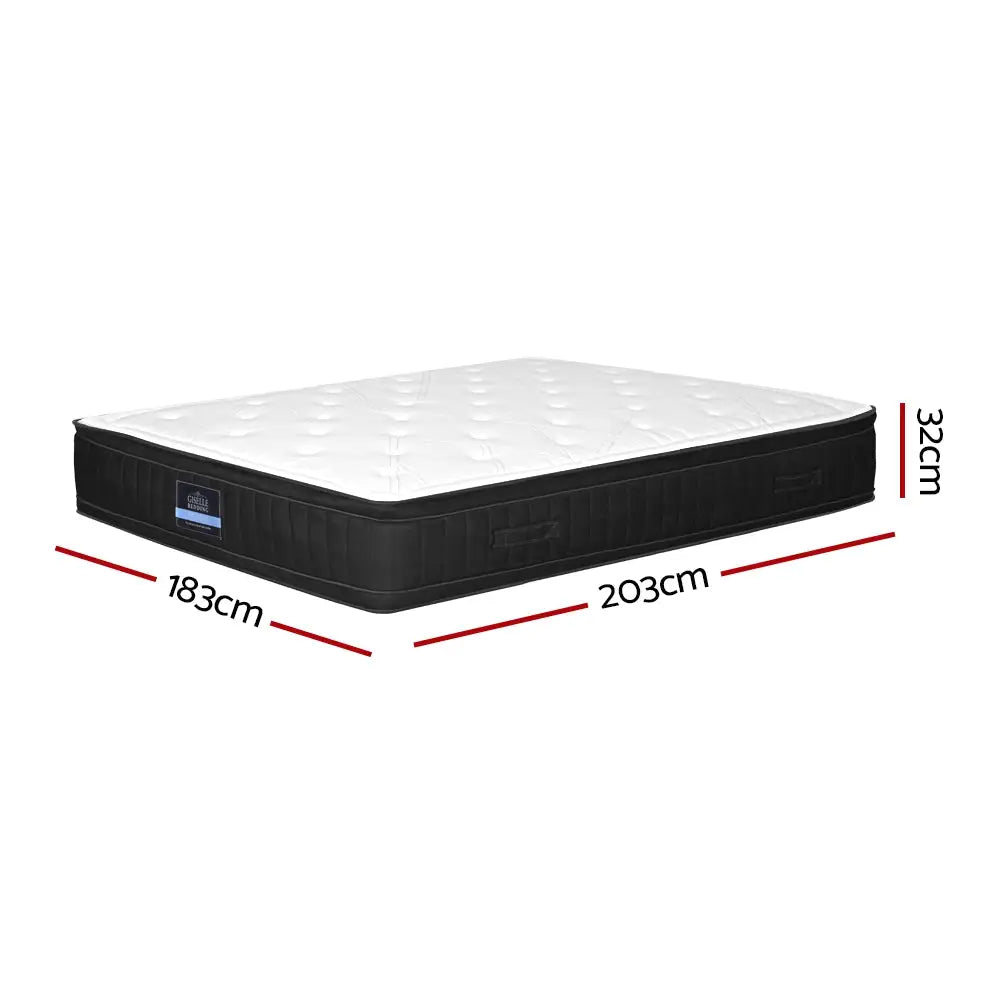 Giselle Bedding 32cm Mattress Euro Top King - Furniture > Mattresses