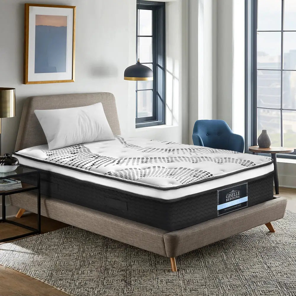 Giselle Bedding 32cm Mattress Euro Top King Single - Furniture > Mattresses