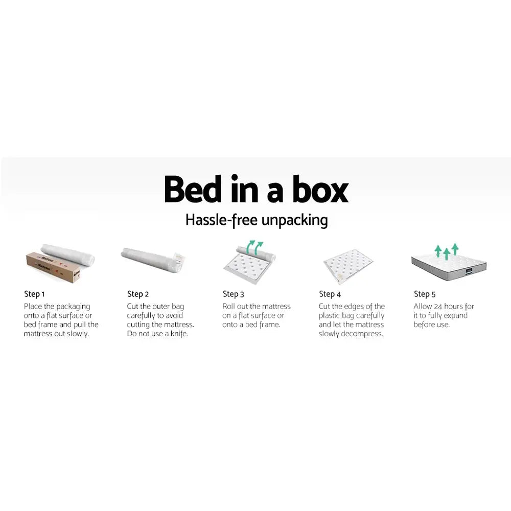 Giselle Bedding 32cm Mattress Euro Top Queen - Furniture > Mattresses