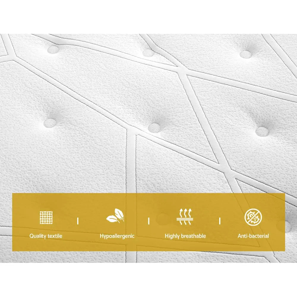 Giselle Bedding 32cm Mattress Euro Top Queen - Furniture > Mattresses
