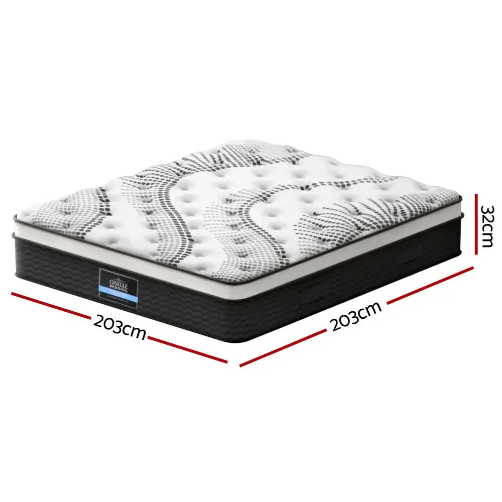 Giselle Bedding 32cm Mattress Euro Top Super King - Furniture > Mattresses > King Size Mattress
