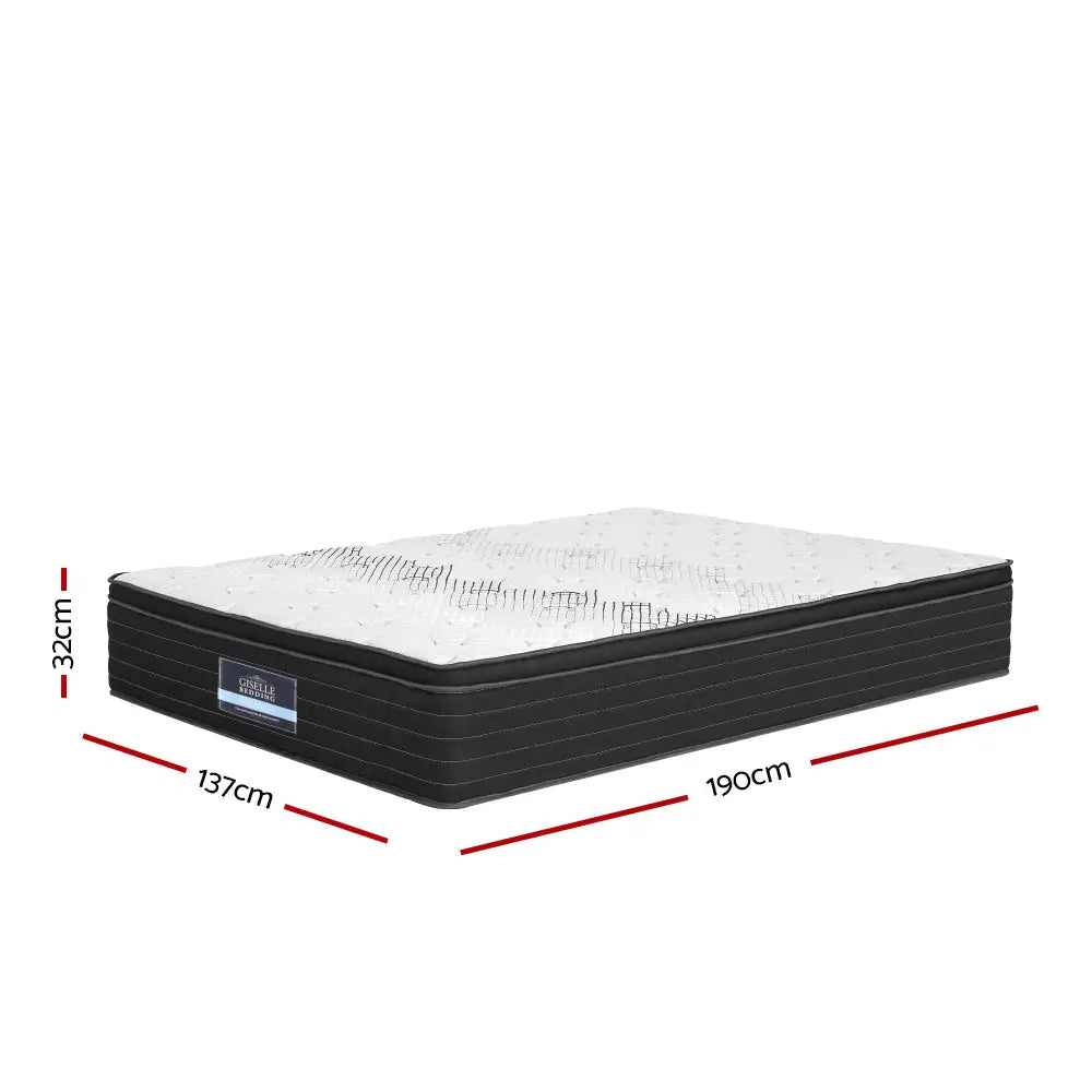 Giselle Bedding 32cm Mattress Extra Firm Double - Furniture > Mattresses
