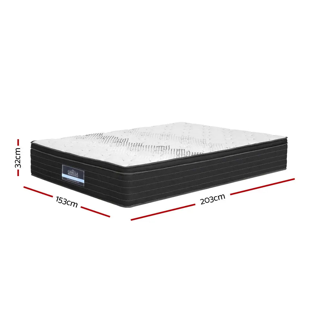 Giselle Bedding 32cm Mattress Extra Firm Queen - Furniture > Mattresses