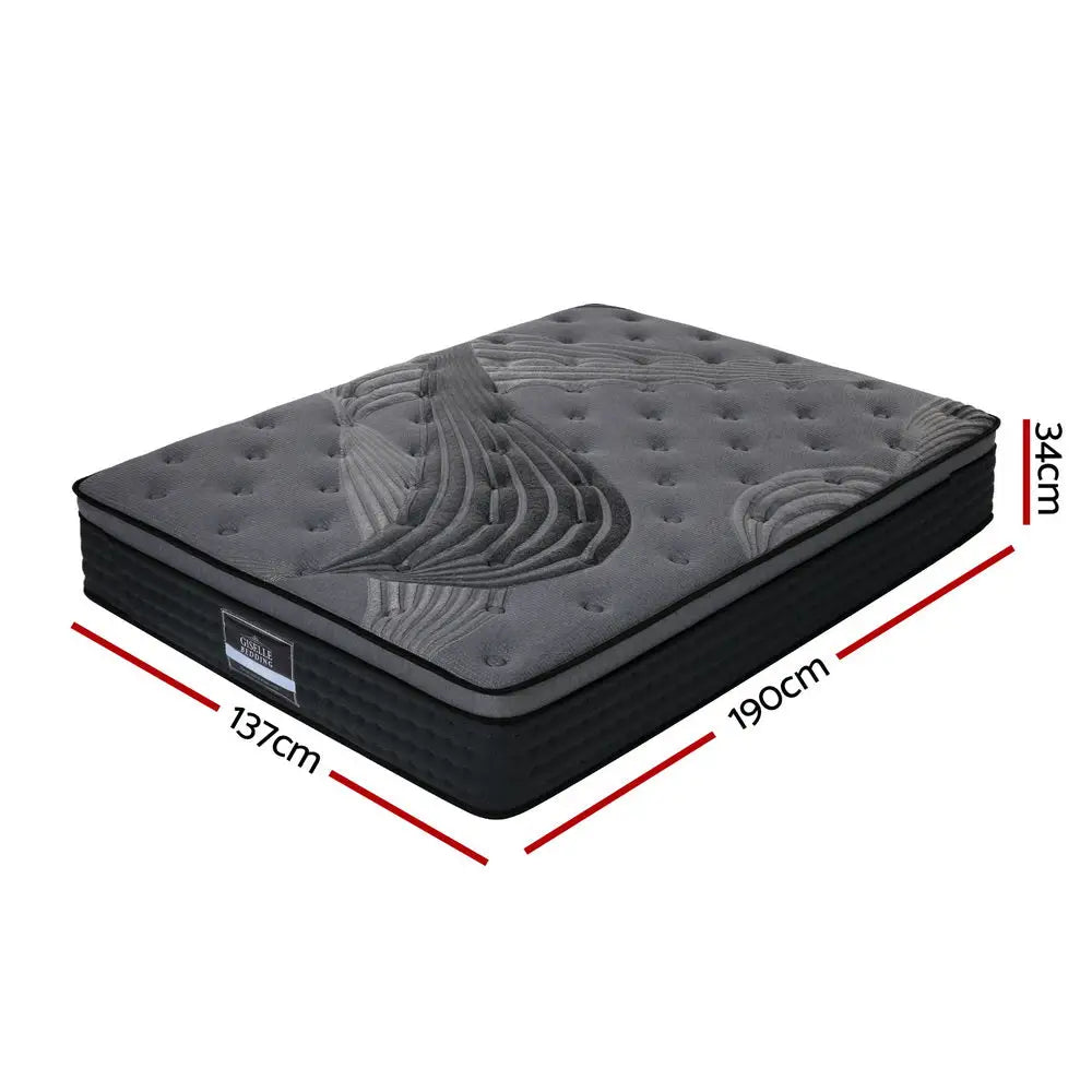 Giselle Bedding 34cm Mattress Bamboo Cover Double - Furniture > Mattresses