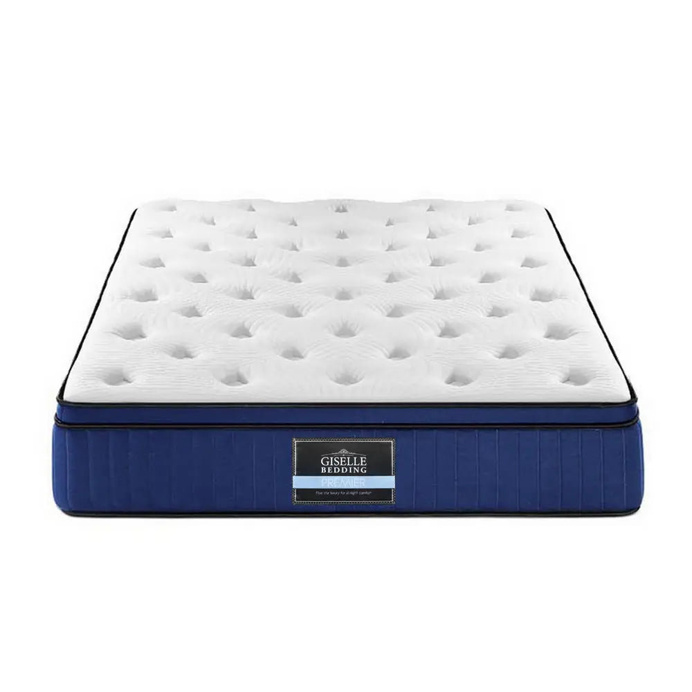 Giselle Bedding 34cm Mattress Cool Gel Memory Foam 7 Zone Double - Furniture > Mattresses