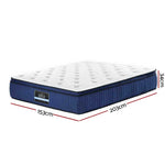 Giselle Bedding 34cm Mattress Cool Gel Memory Foam 7 Zone Queen - Furniture > Mattresses