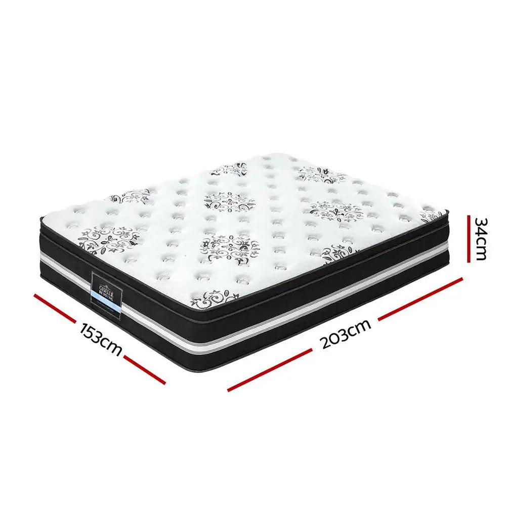 Giselle Bedding 34cm Mattress Cool Gel Memory Foam Queen - Furniture > Mattresses