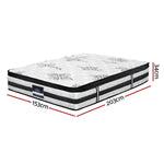 Giselle Bedding 34cm Mattress Euro Top Pocket Spring Queen - Furniture > Mattresses