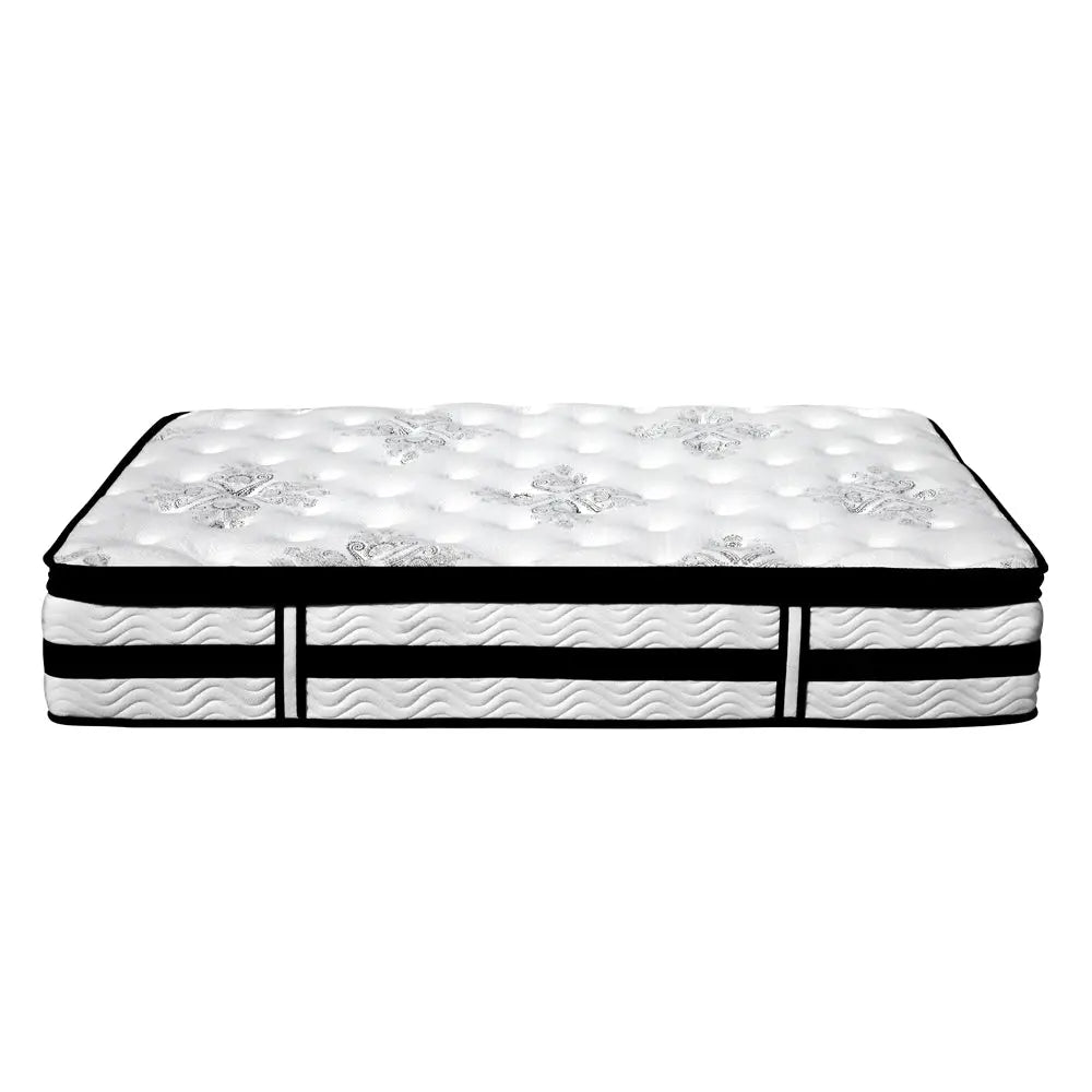 Giselle Bedding 34cm Mattress Euro Top Pocket Spring Queen - Furniture > Mattresses