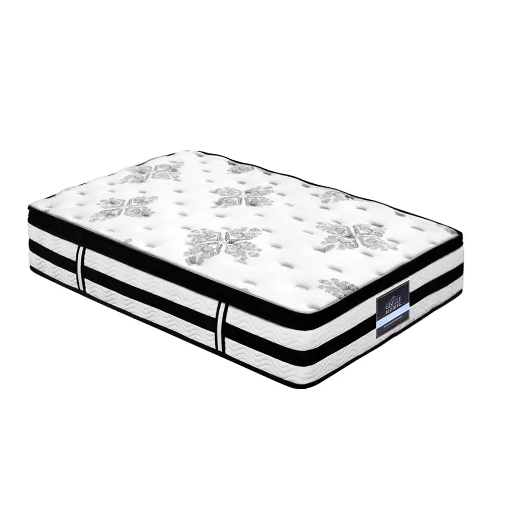 Giselle Bedding 34cm Mattress Euro Top Pocket Spring Single - Furniture > Mattresses