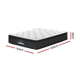 Giselle Bedding 34cm Mattress Euro Top Queen - Furniture > Mattresses