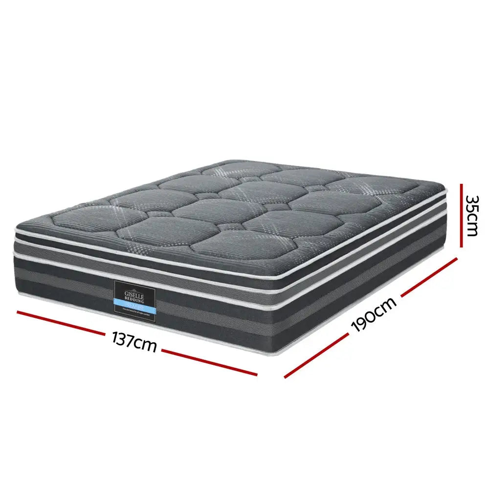 Giselle Bedding 35cm Mattress Bamboo Cover Double - Furniture > Mattresses > Double Mattress