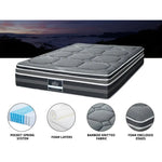 Giselle Bedding 35cm Mattress Bamboo Cover Queen - Furniture > Mattresses