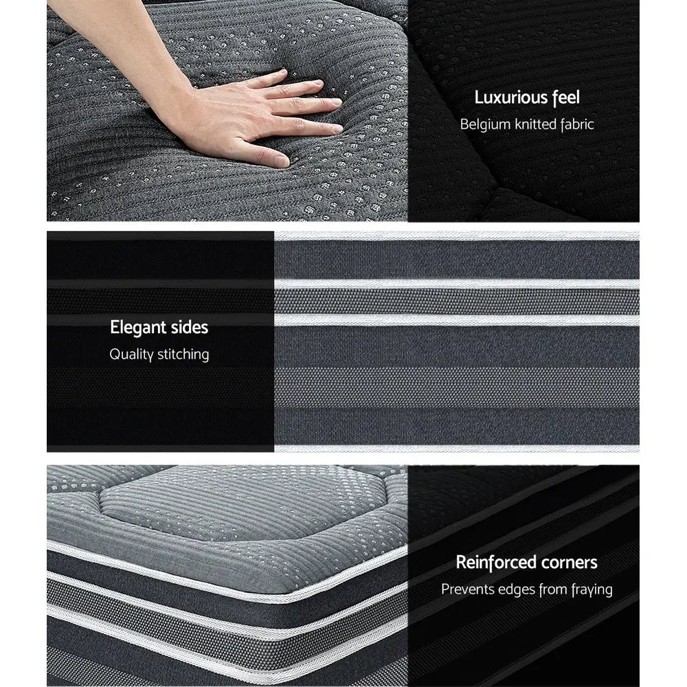 Giselle Bedding 35cm Mattress Bamboo Cover Queen - Furniture > Mattresses