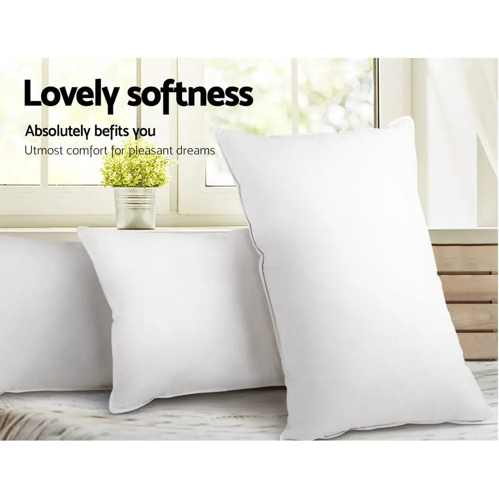 Giselle Bedding 4 Pack Bed Pillow Family Hotel 48X73CM - Home & Garden > Bedding