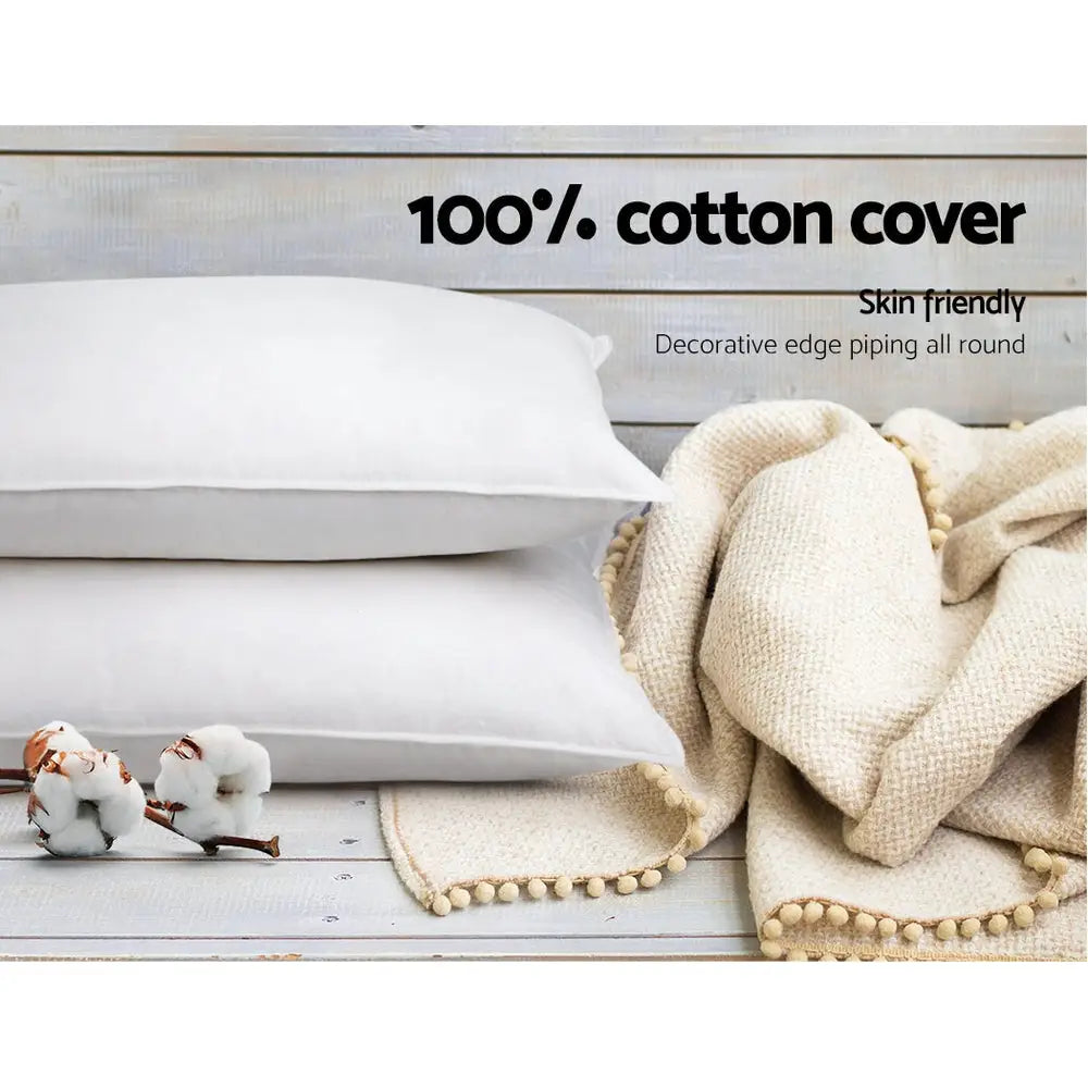 Giselle Bedding 4 Pack Bed Pillow Family Hotel 50X90CM - Home & Garden > Bedding