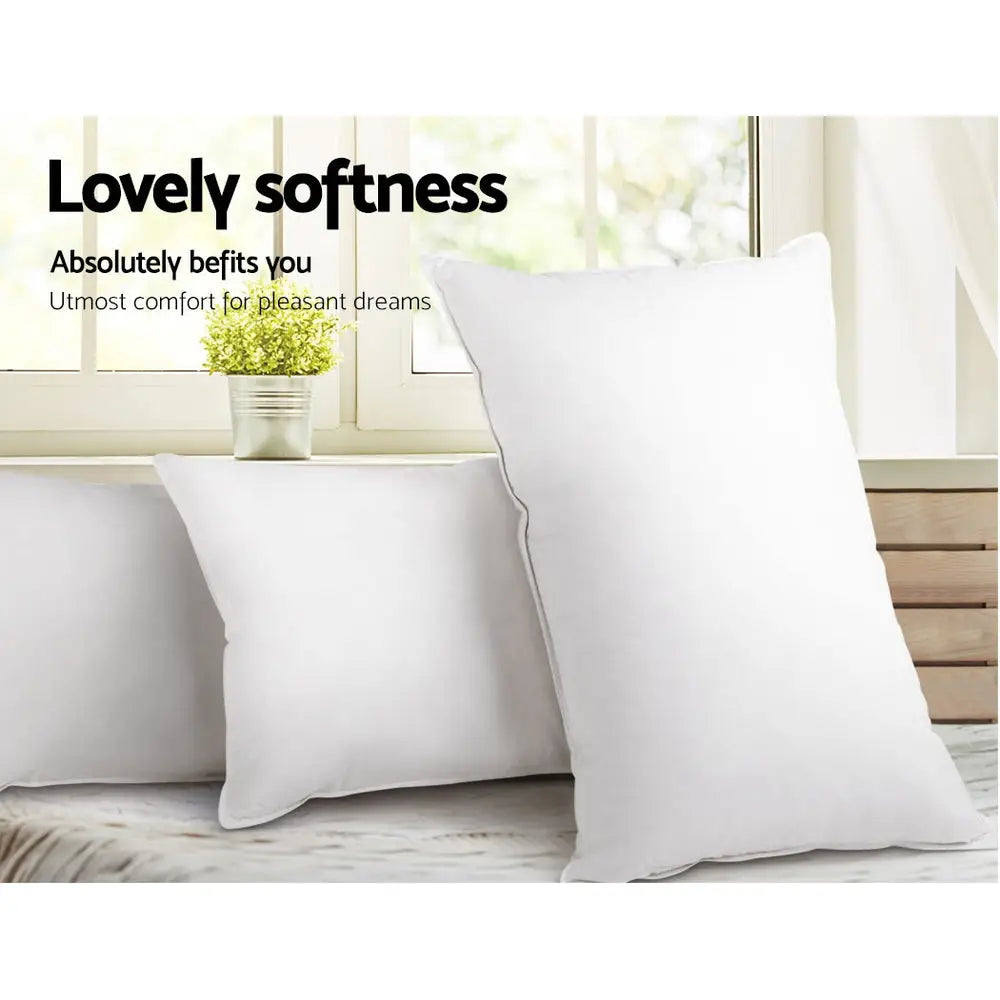 Giselle Bedding 4 Pack Bed Pillow Family Hotel 50X90CM - Home & Garden > Bedding