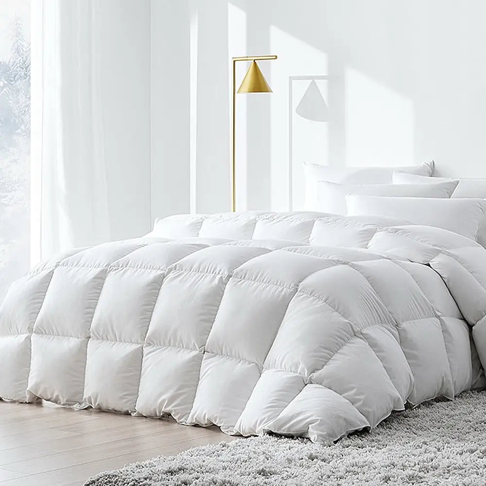 Giselle Bedding 500GSM Duck Down Feather Quilt Super King - Home & Garden > Bedding