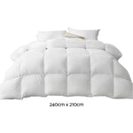 Giselle Bedding 500GSM Goose Down Feather Quilt King - Home & Garden > Bedding
