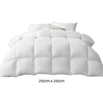 Giselle Bedding 500GSM Goose Down Feather Quilt Queen - Home & Garden > Bedding