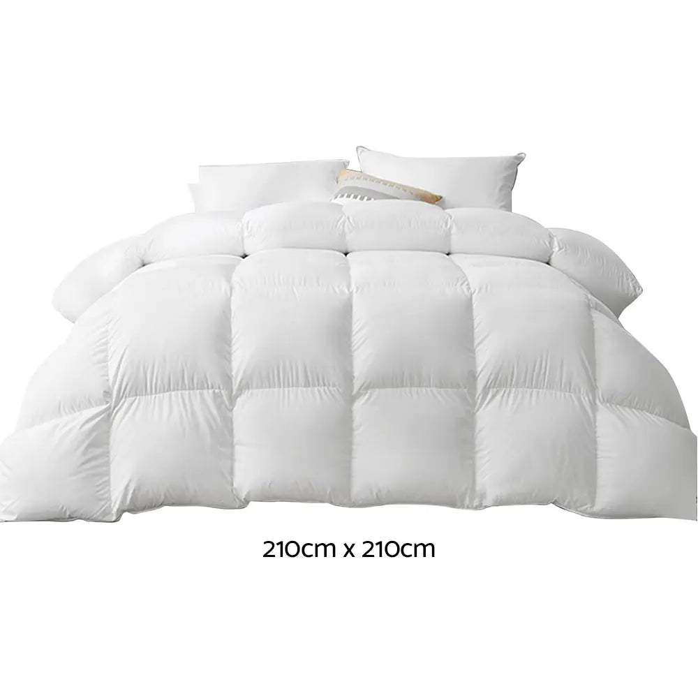 Giselle Bedding 500GSM Goose Down Feather Quilt Queen - Home & Garden > Bedding
