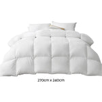 Giselle Bedding 500GSM Goose Down Feather Quilt Super King - Home & Garden > Bedding