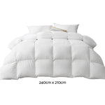 Giselle Bedding 700GSM Duck Down Feather Quilt King - Home & Garden > Bedding