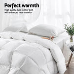 Giselle Bedding 700GSM Duck Down Feather Quilt King - Home & Garden > Bedding