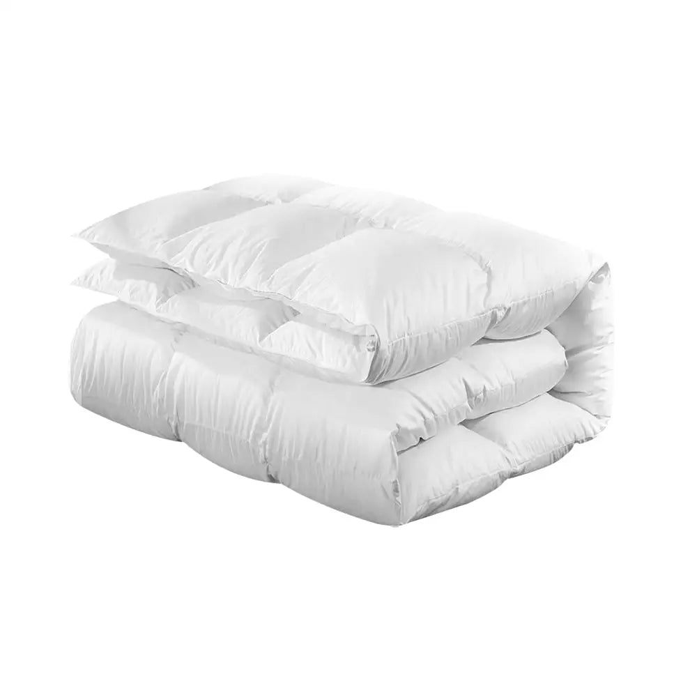 Giselle Bedding 700GSM Duck Down Feather Quilt Queen - Home & Garden > Bedding