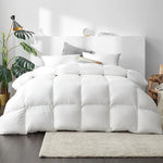Giselle Bedding 700GSM Duck Down Feather Quilt Queen - Home & Garden > Bedding