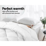 Giselle Bedding 700GSM Microfibre Bamboo Quilt Queen - Home & Garden > Bedding