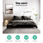 Giselle Bedding Faux Mink Quilt Charcoal Single King - Home & Garden > Bedding