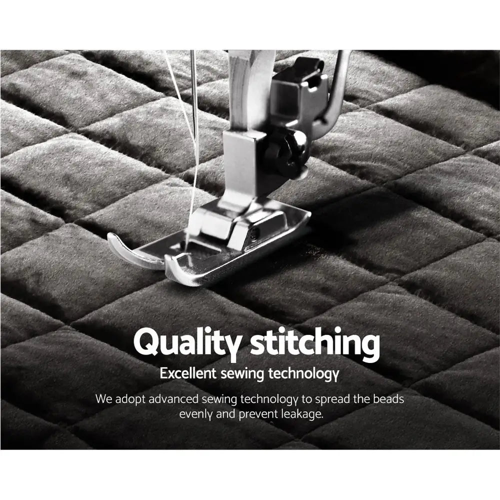 Giselle Bedding Faux Mink Quilt Charcoal Single King - Home & Garden > Bedding