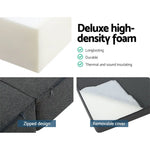 Giselle Bedding Foldable Mattress Folding Foam Bed Floor Mat Grey - Furniture > Mattresses