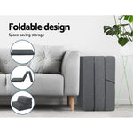 Giselle Bedding Foldable Mattress Folding Foam Bed Floor Mat Grey - Furniture > Mattresses