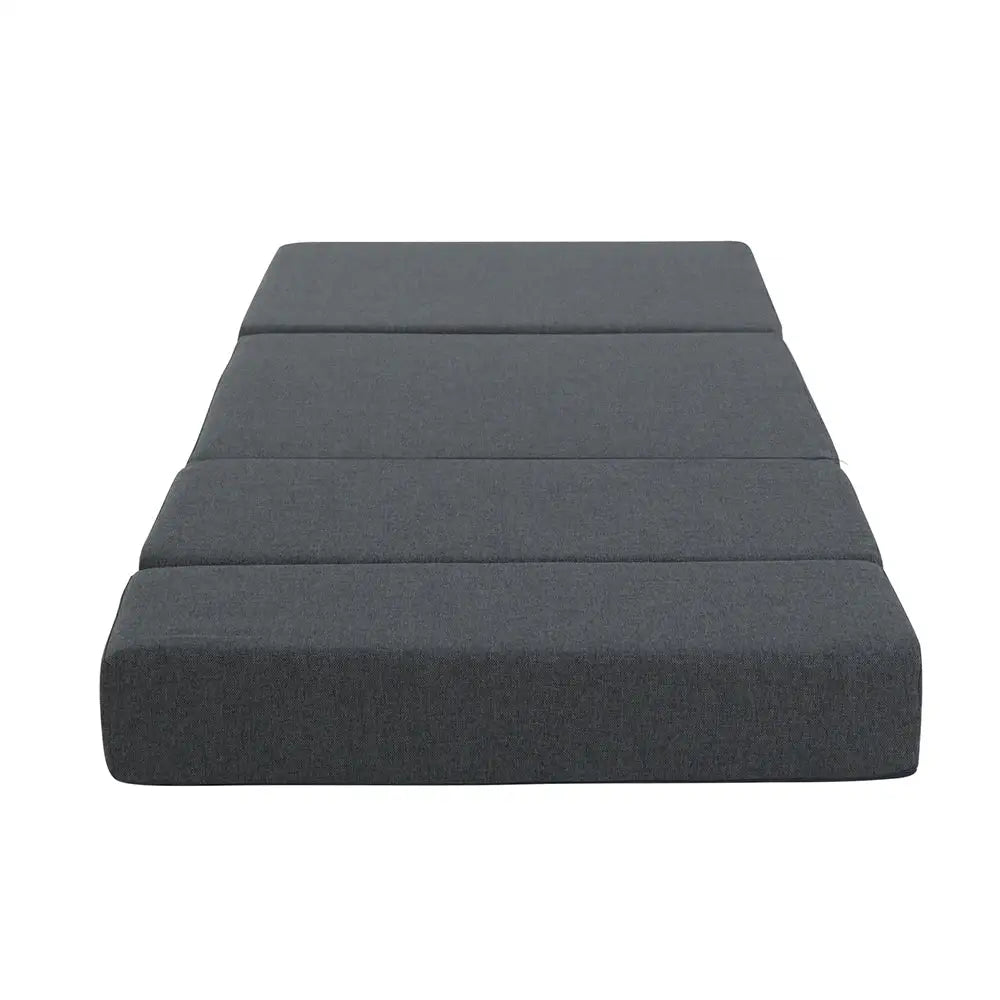Giselle Bedding Foldable Mattress Folding Foam Bed Floor Mat Grey - Furniture > Mattresses