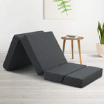 Giselle Bedding Foldable Mattress Folding Foam Bed Floor Mat Grey - Furniture > Mattresses
