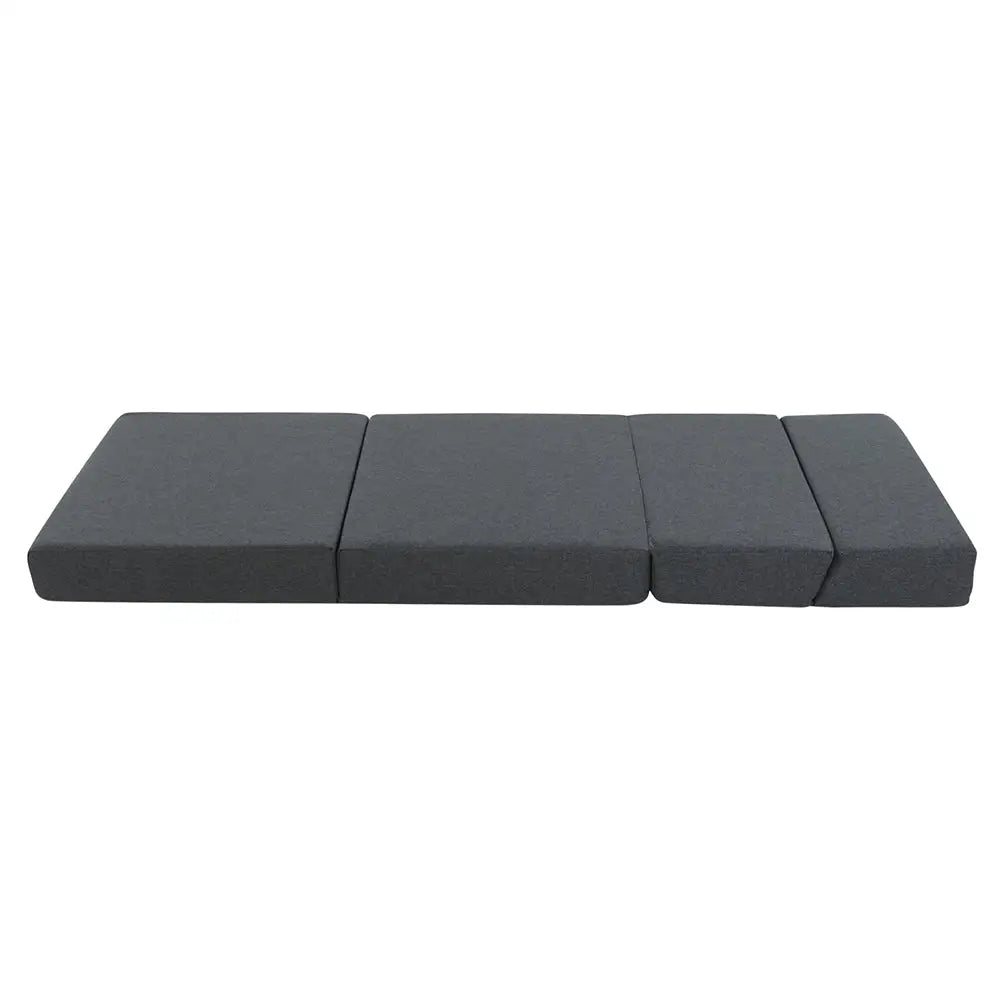 Giselle Bedding Foldable Mattress Folding Foam Bed Floor Mat Grey - Furniture > Mattresses
